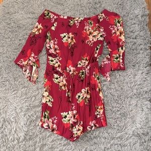 off the shoulder romper